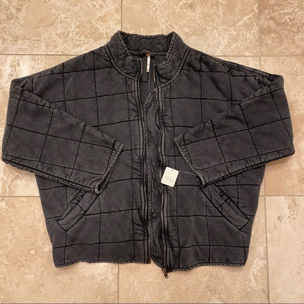 Free People Dolman Quilted Knit Jacket